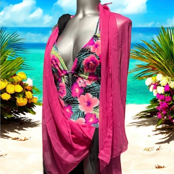 💟Oversized Scarf with Asymmetrical Flair - Picture 2 of 16